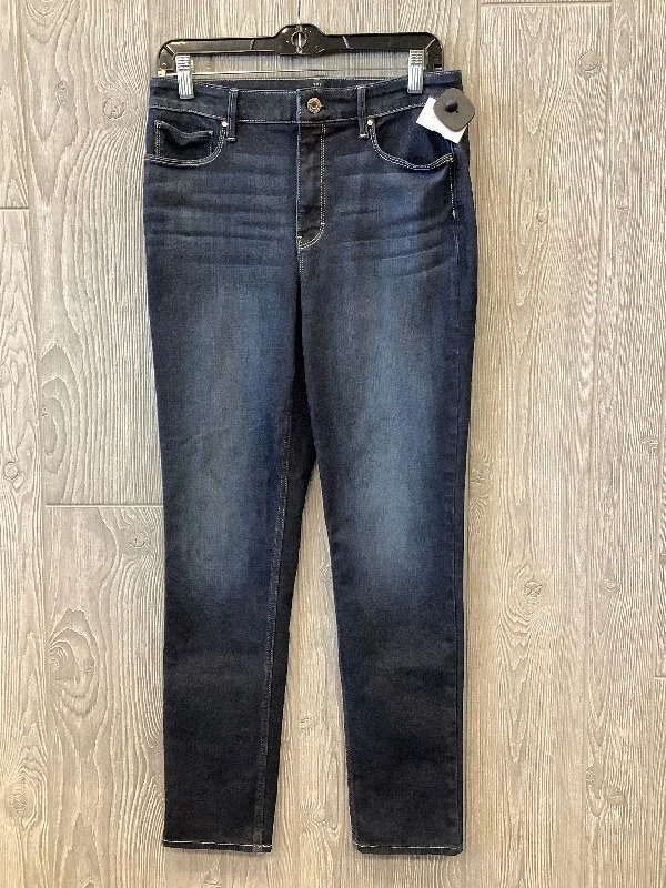 Jeans Skinny By White House Black Market In Blue Denim, Size: 8