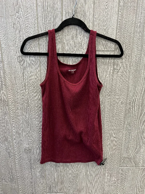 Red Top Sleeveless Basic Old Navy, Size M